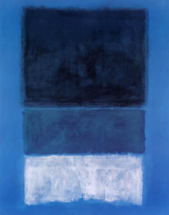 No 14 White and Greens in Blue painting - Mark Rothko No 14 White and Greens in Blue art painting